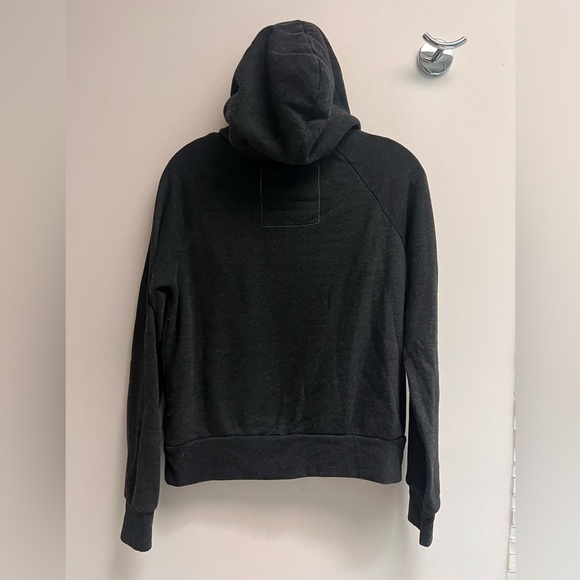 AVIATOR NATION Women’s Dark Grey Hoodie with Smily Face - Size X-Small - Picture 12 of 12